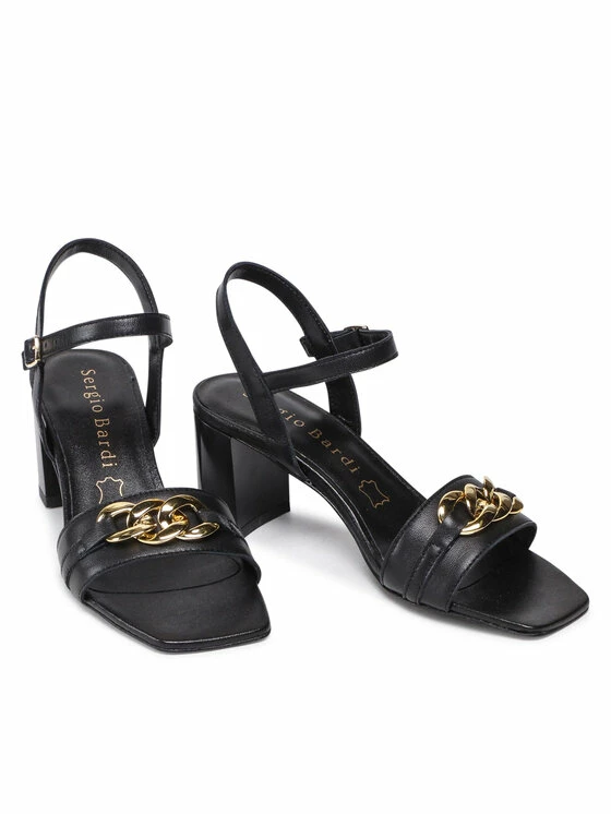 Sergio Bardi Γυναίκες Σανδάλια U643-IN Μαύρο - Image 5
