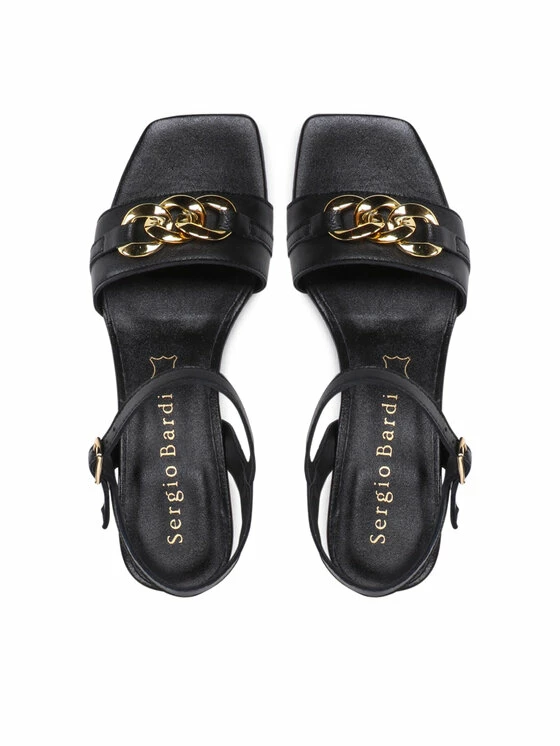 Sergio Bardi Γυναίκες Σανδάλια U643-IN Μαύρο - Image 6