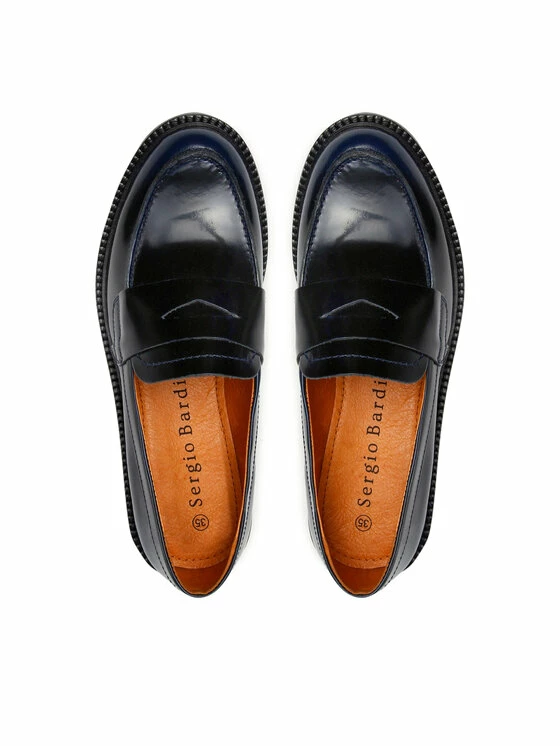 Sergio Bardi Γυναίκες Κλειστά Παπούτσια Lords WI16-221114-02SB Σκούρο μπλε - Image 6